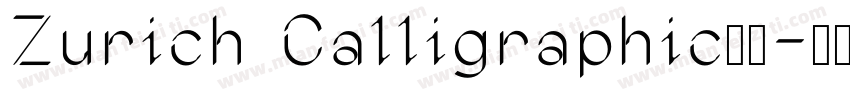 Zurich Calligraphic字体字体转换